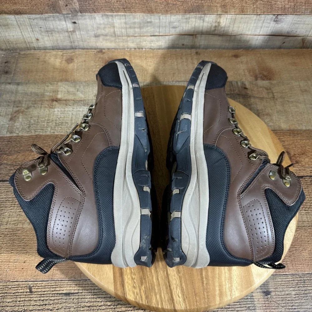 Eddie Bauer Hiking Boots Mens 13 Brown Waterproof Brad Leather Trail Shoes 73605